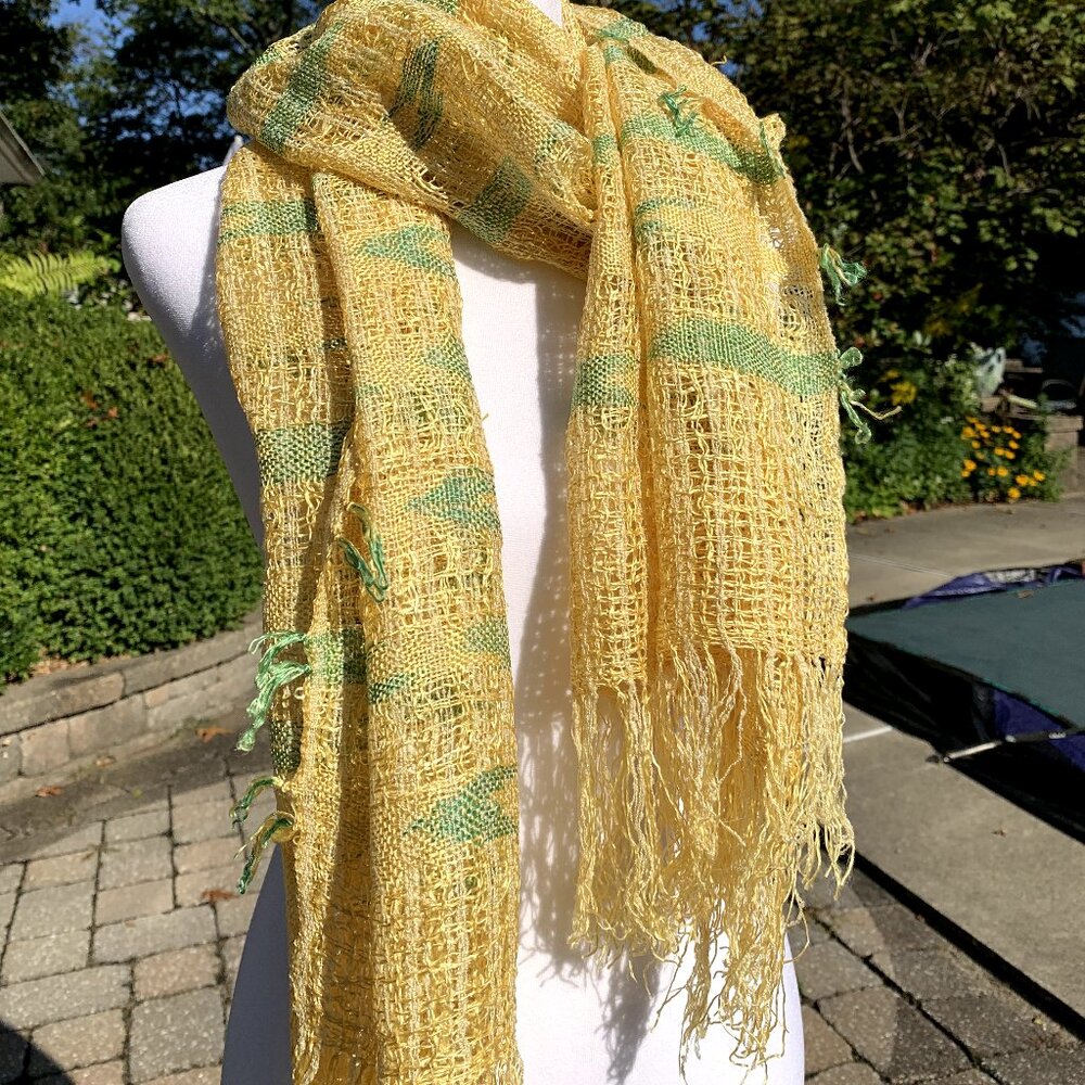 FIRM PRICE Hand Woven Long Scarf - Picture 6 of 11